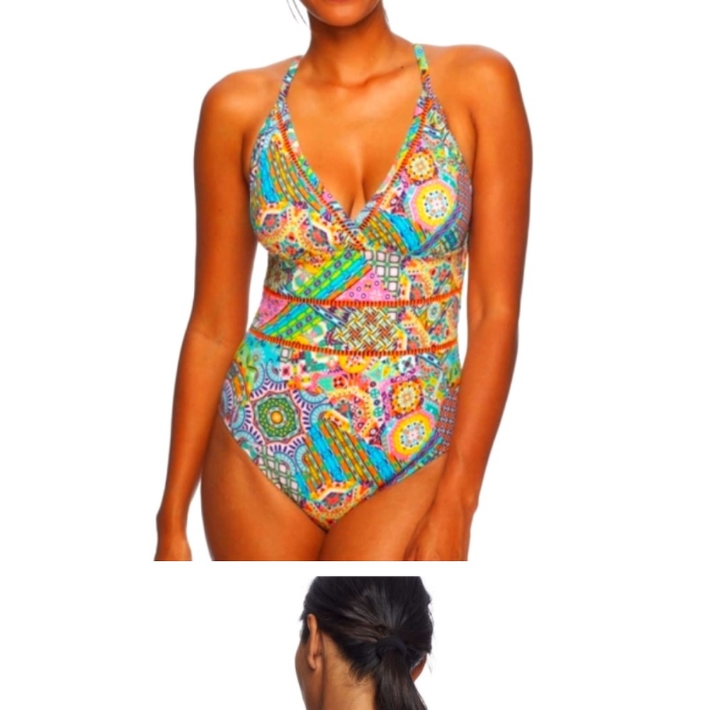 NWT BLEU Rod Beattie one piece swimsuit. Sz 20W.
